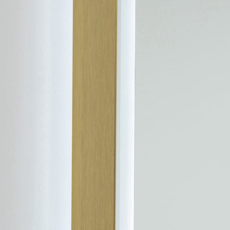 Reflections Collection Rectangular Bathroom Mirror Brushed Brass