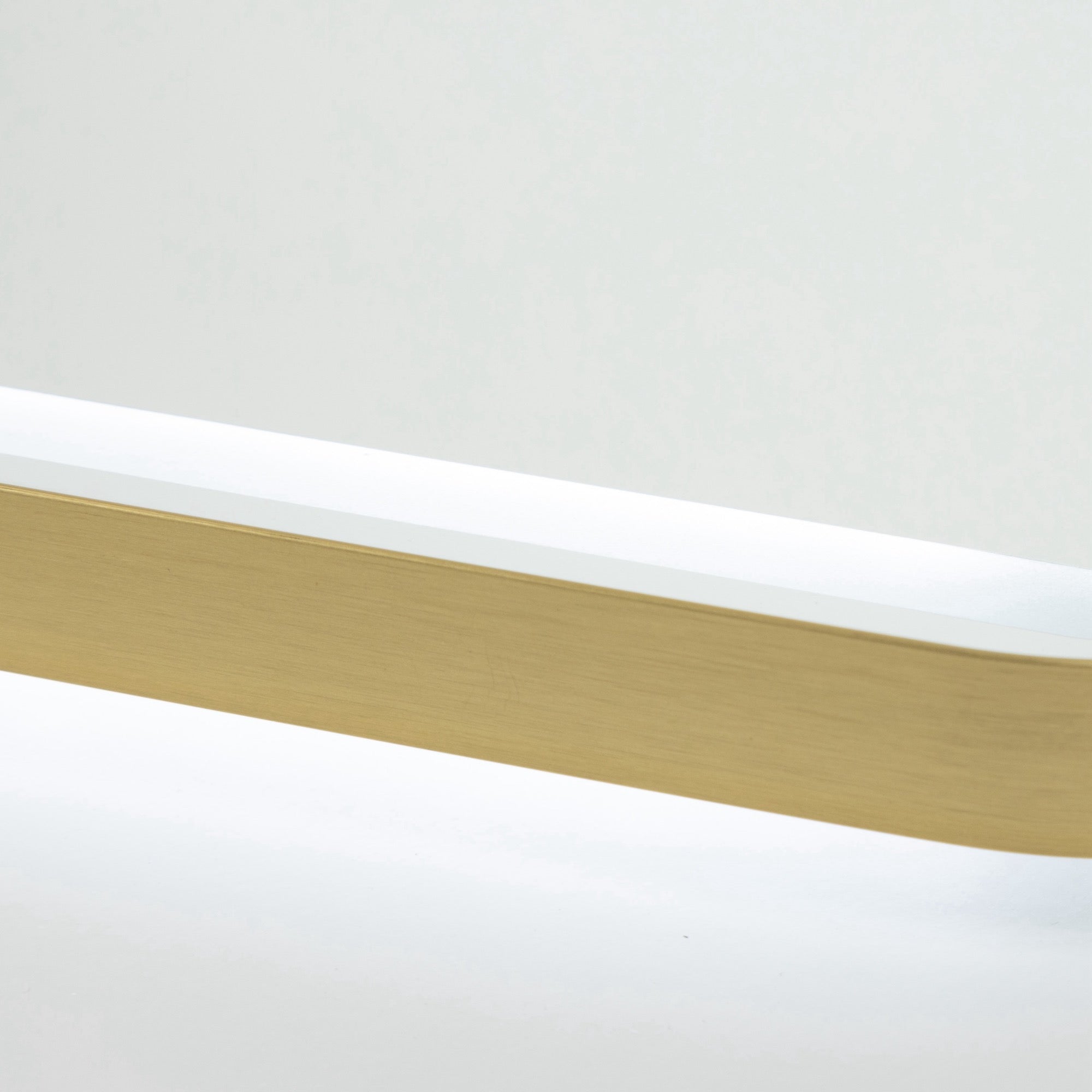 Reflections Collection Rectangular Bathroom Mirror Brushed Brass