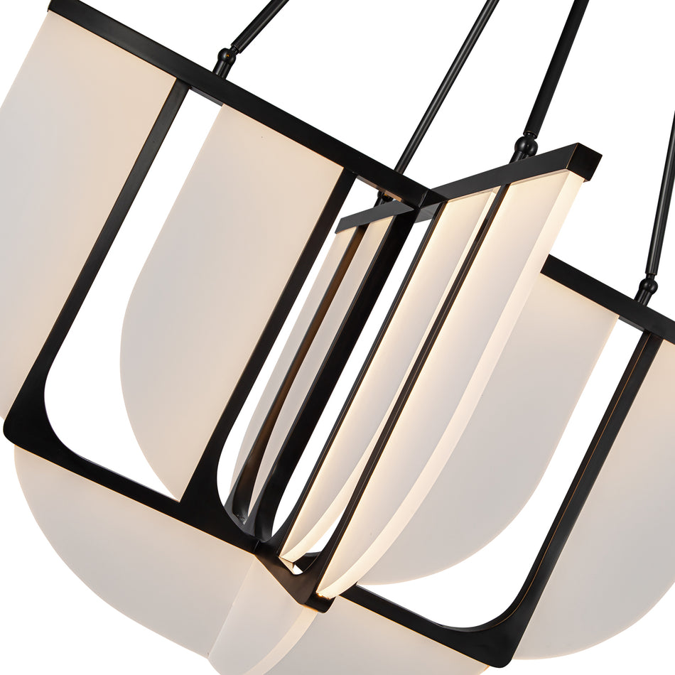 Anders 30-in Urban Bronze LED Chandeliers by ALORA