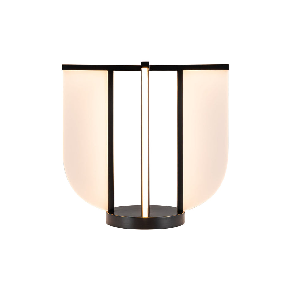 Anders 16-in Urban Bronze LED Table Lamp by ALORA