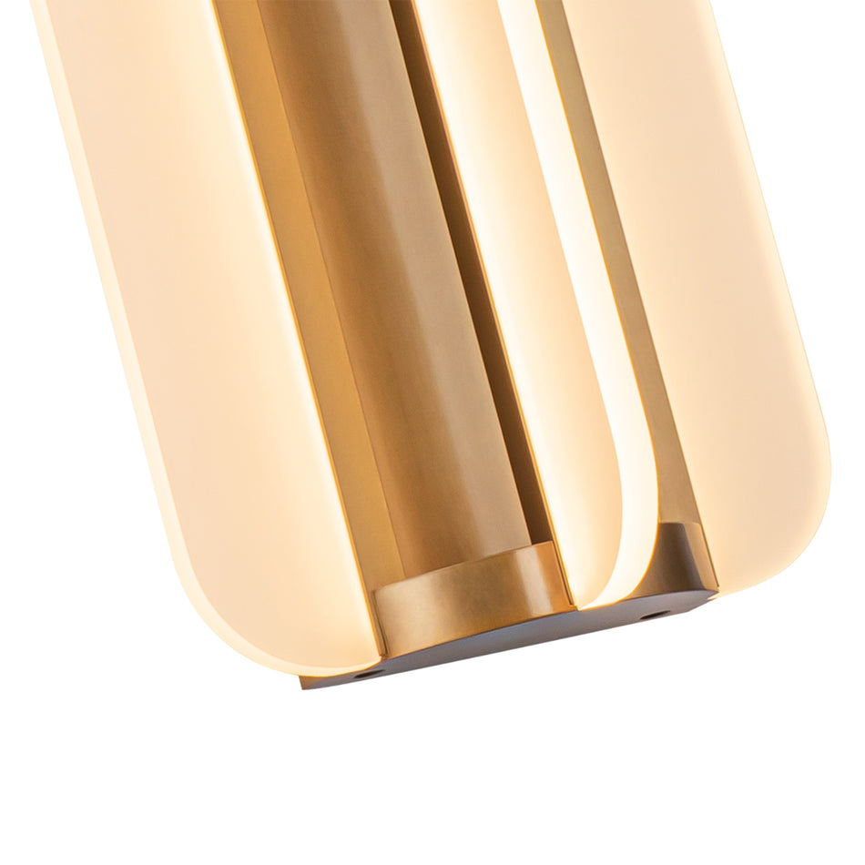 Anders 10-in Vintage Brass LED Wall/Vanity by ALORA