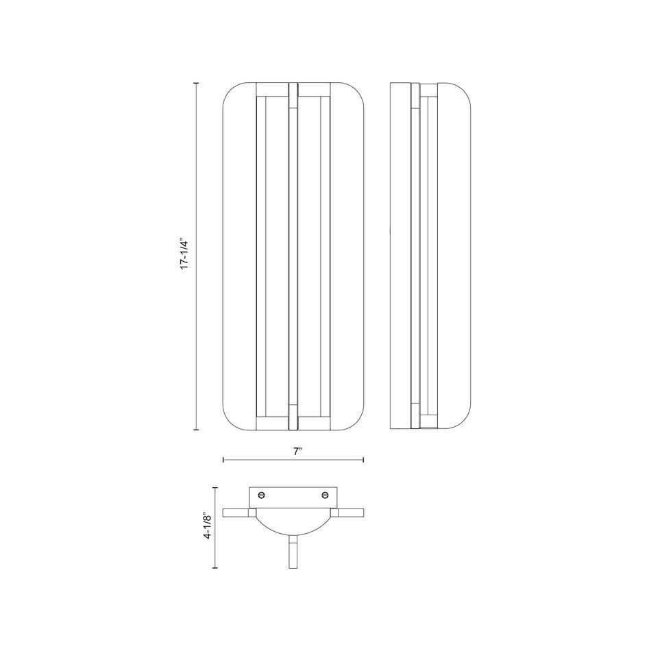 Anders 17-in Urban Bronze LED Wall/Vanity by ALORA