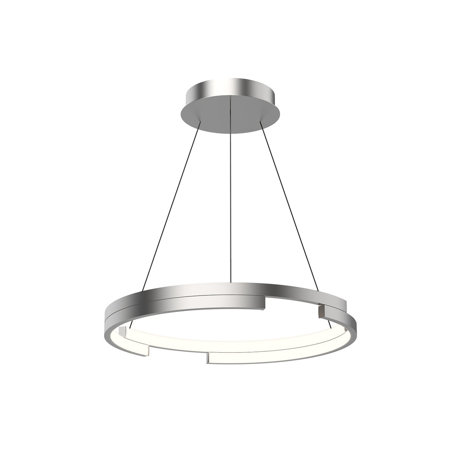 Anello Minor 19-in Brushed Nickel LED Pendant