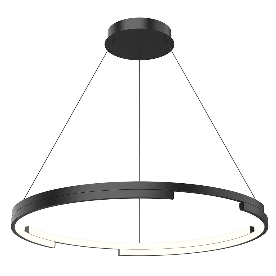 Anello Minor 19-in Black LED Pendant