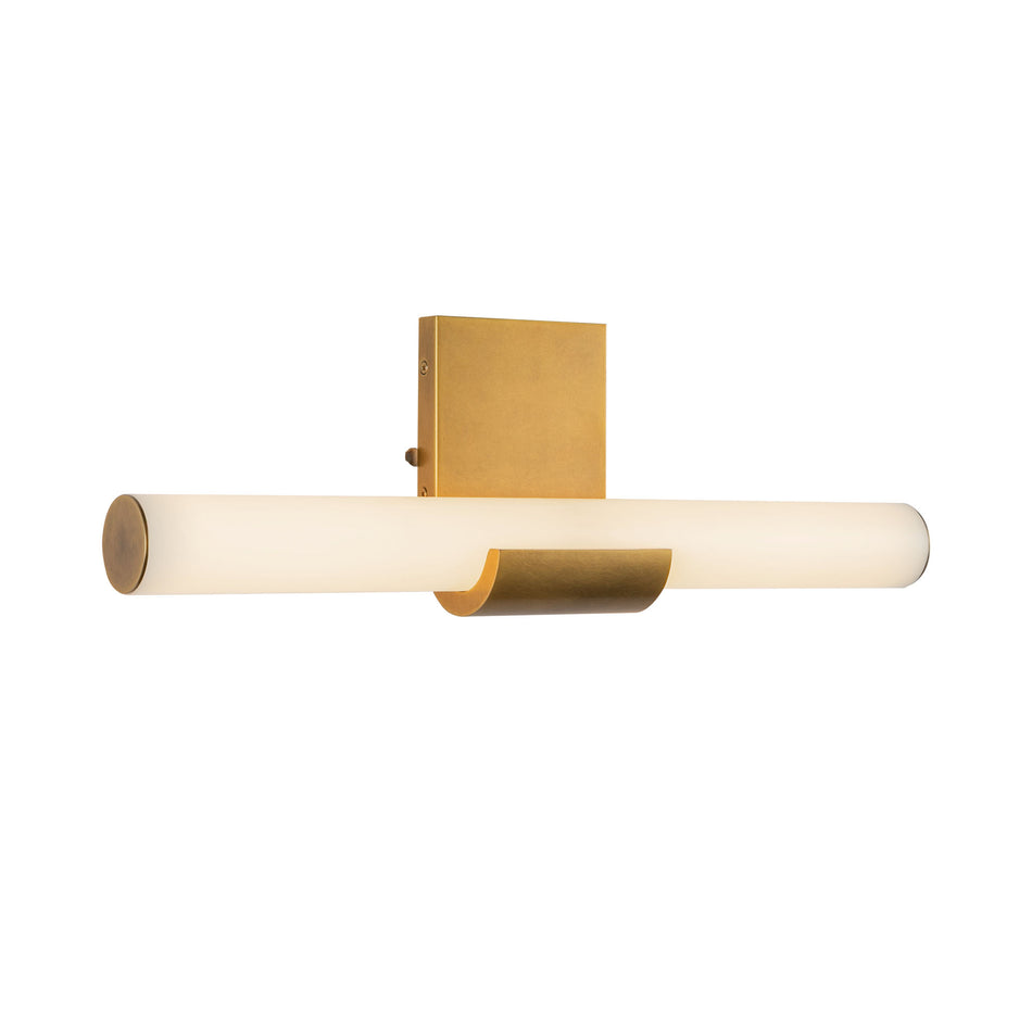 Apollo 6-in Vintage Brass LED Wall Vanity by ALORA