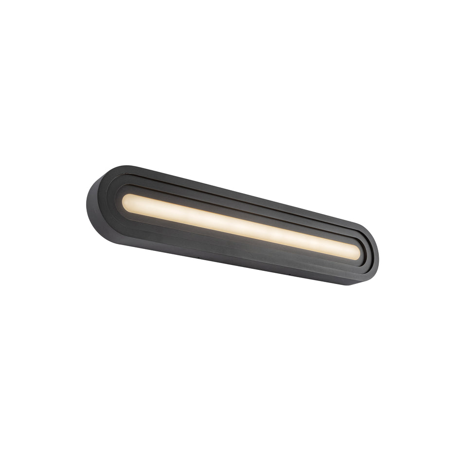 Arco 24-in Black LED Vanity Light by KUZCO