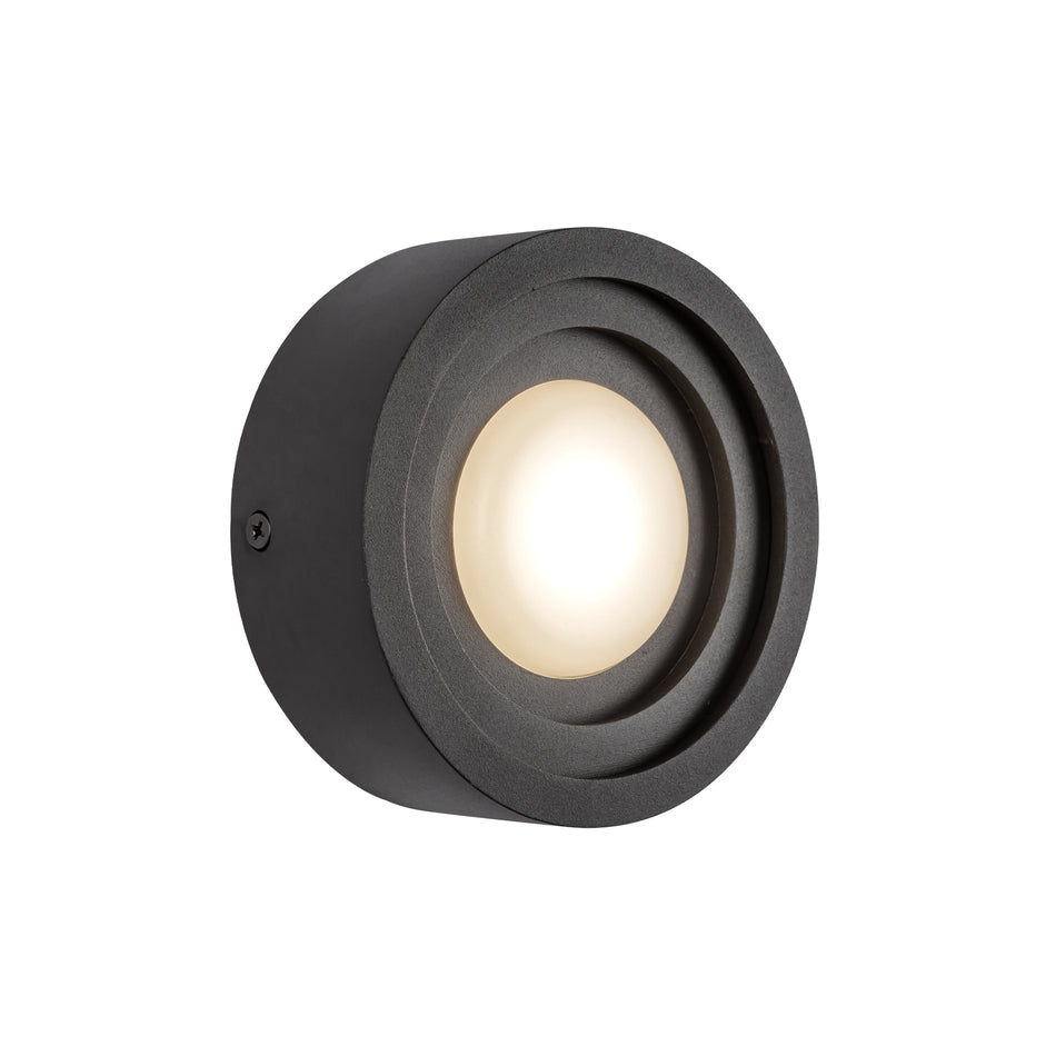 Arco 5-in Black LED Wall Sconce by KUZCO