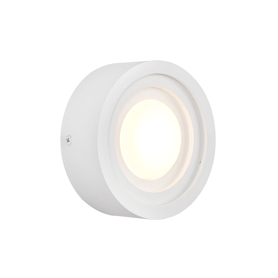 Arco 5-in White LED Wall Sconce by KUZCO