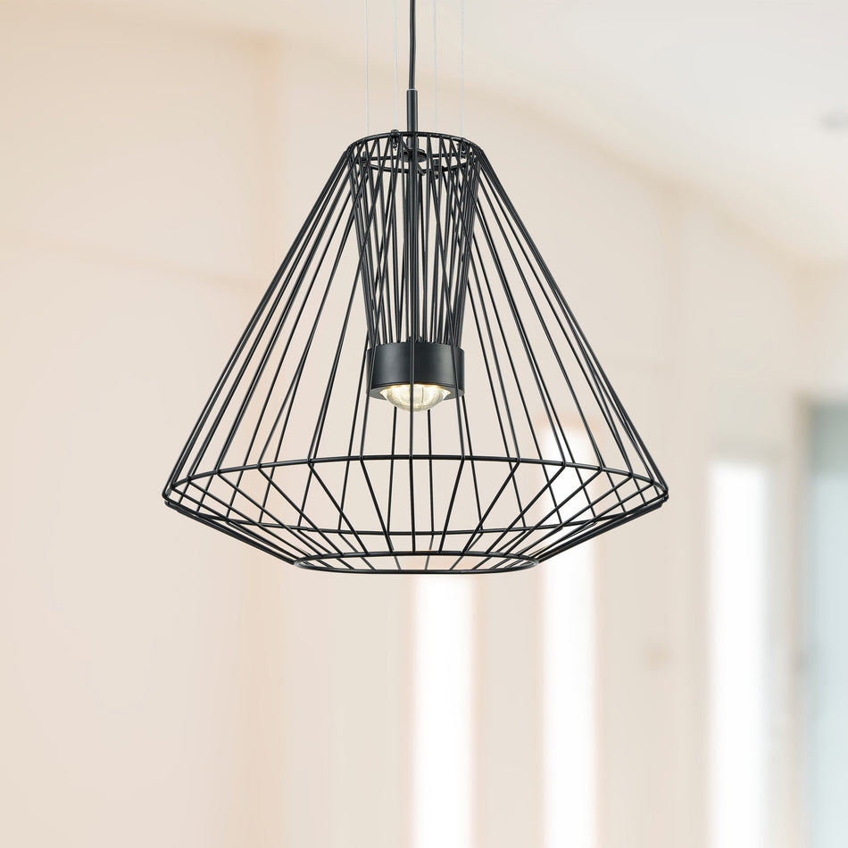 Arctic 28-in Black LED Exterior Pendant