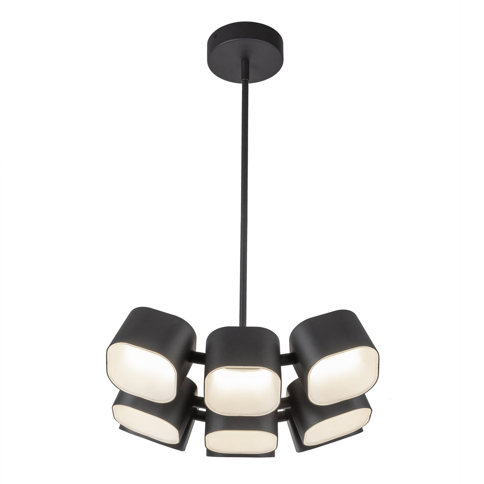 Arena 18-in Black LED Chandelier by KUZCO