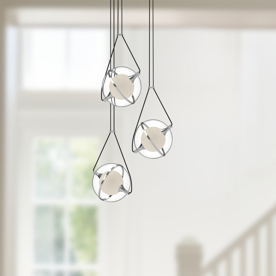 Aries 18-in Chrome LED Chandeliers by KUZCO