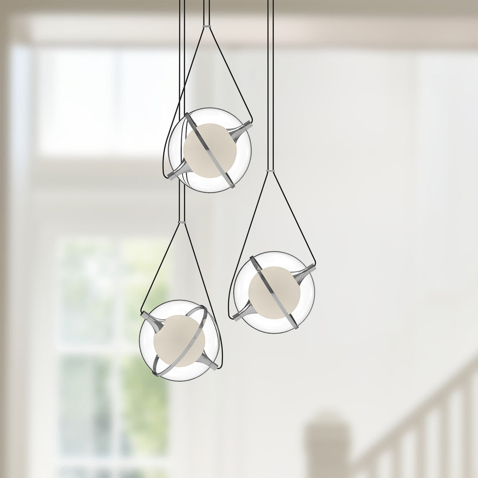 Aries 28-in Chrome LED Chandeliers by KUZCO
