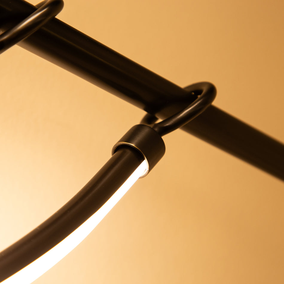 Aryas 60-in Urban Bronze LED Linear Pendant