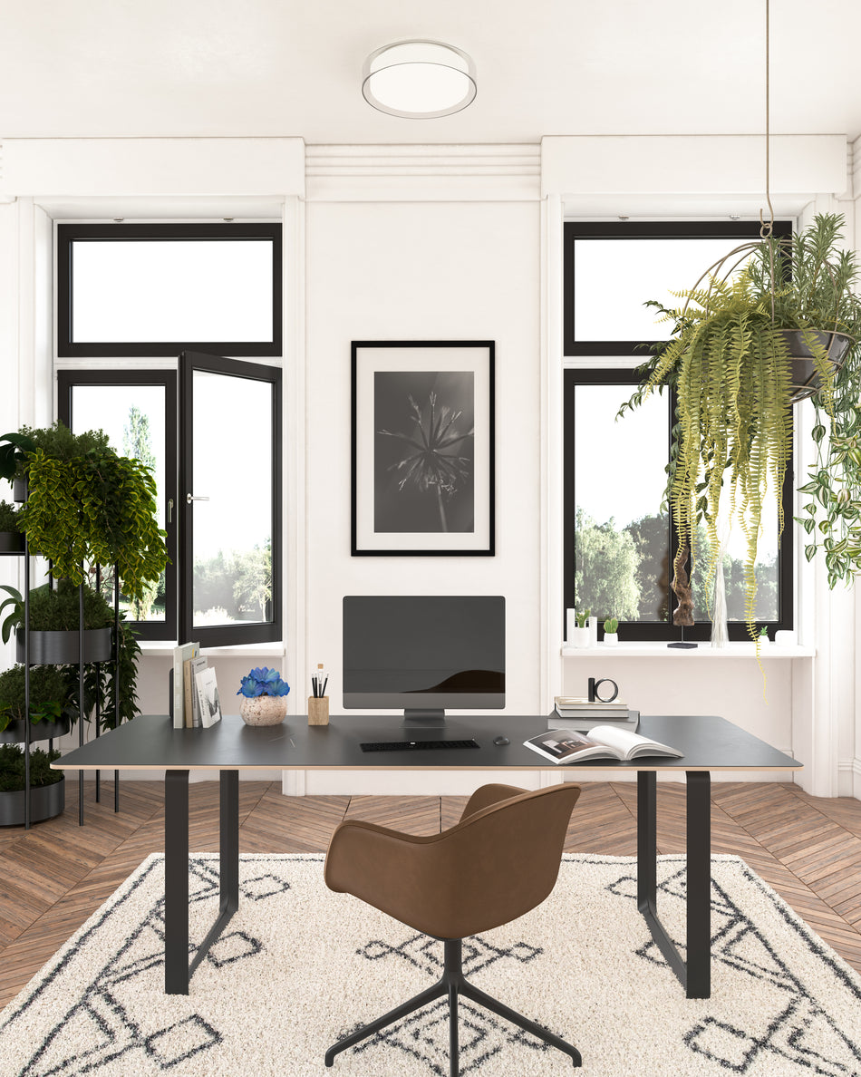 Aston 14-in Clear LED Flush Mount by KUZCO