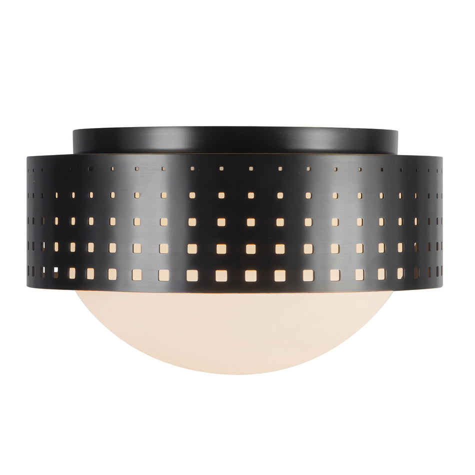 Astoria 10-in Black Flush Mount