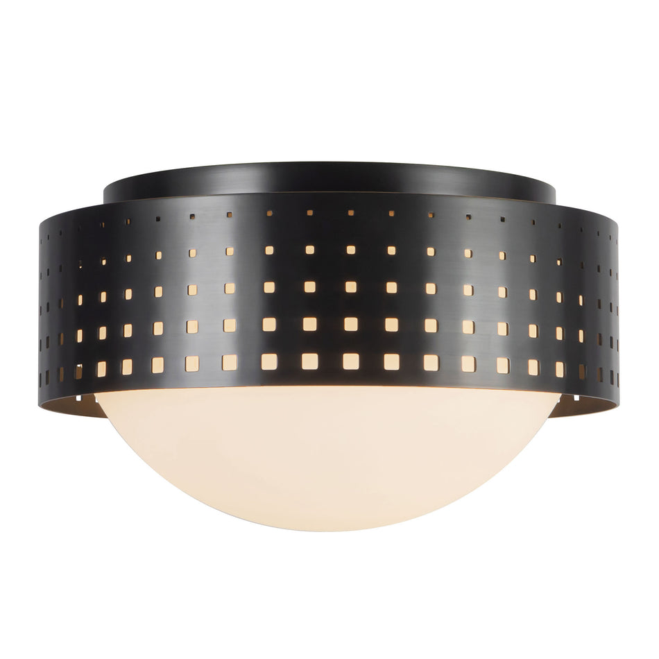 Astoria 10-in Black Flush Mount