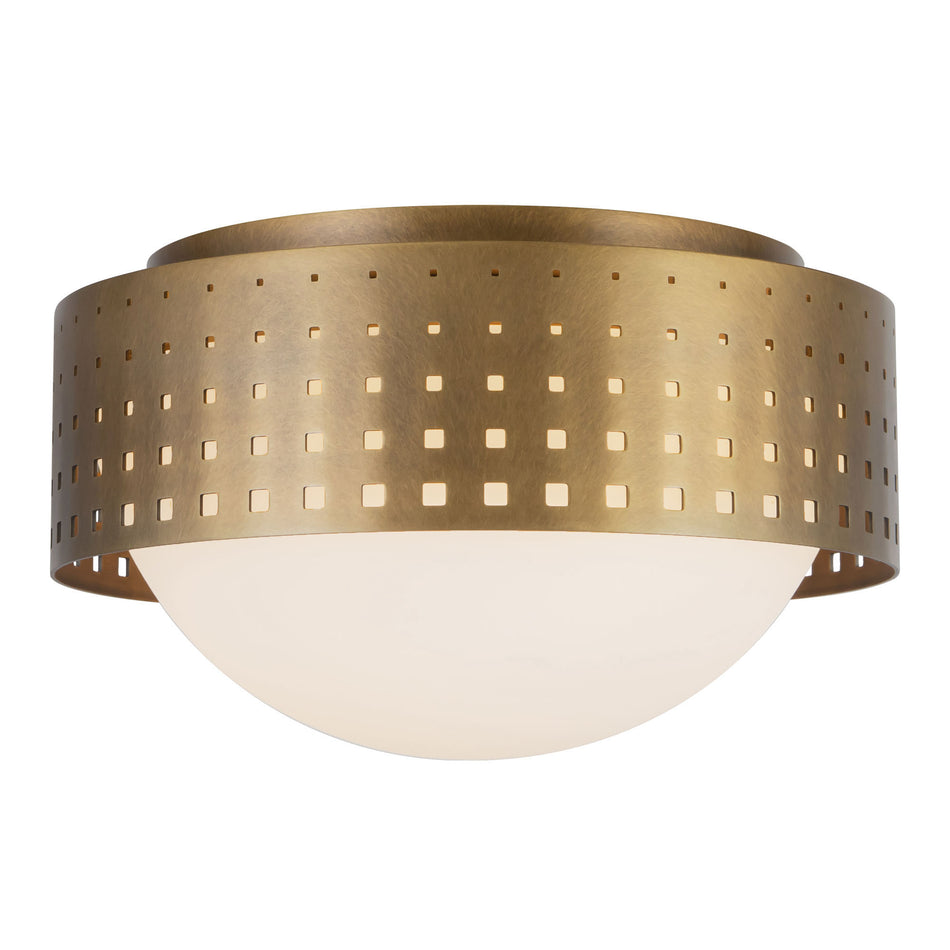 Astoria 10-in Brass Flush Mount