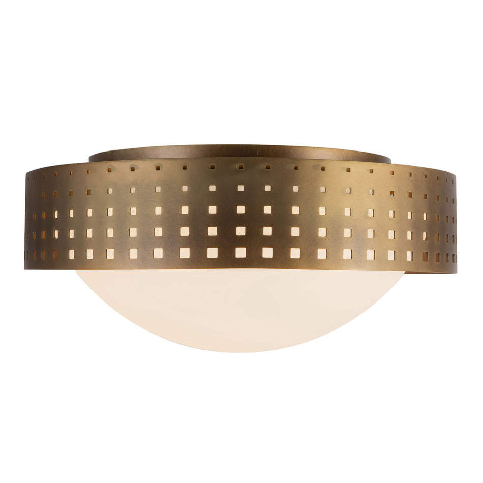 Astoria 14-in Brass Flush Mount
