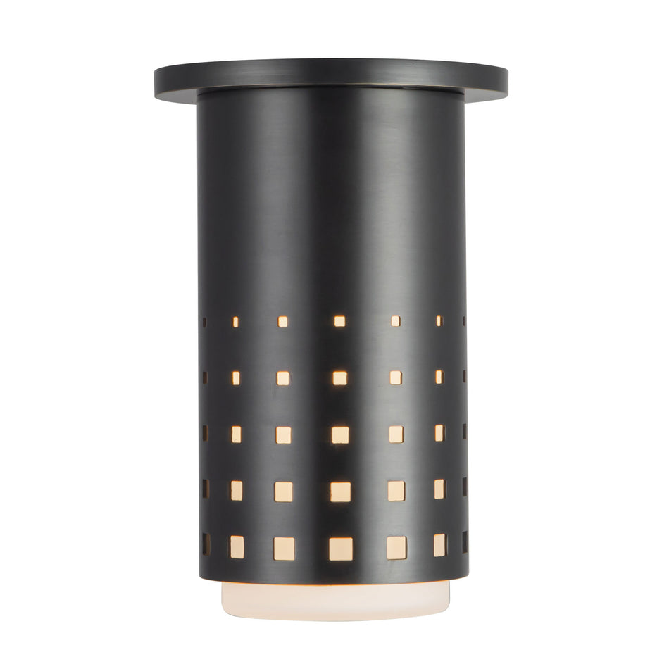 Astoria 5-in Black Semi-Flush Mount