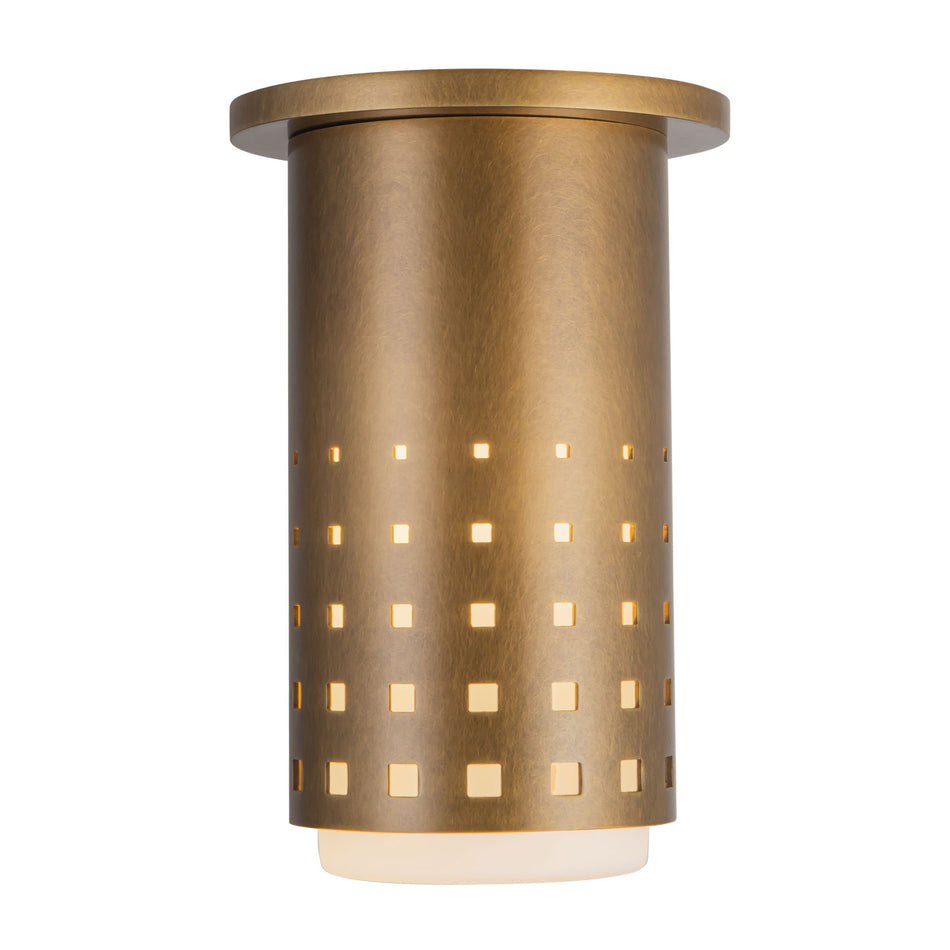 Astoria 5-in Brass Semi-Flush Mount
