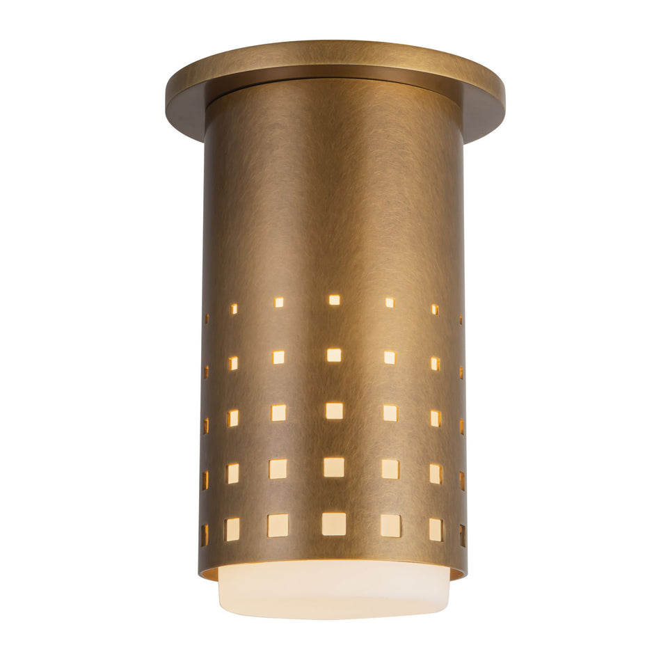 Astoria 5-in Brass Semi-Flush Mount