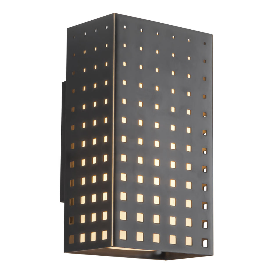 Astoria 9-in Black dimmable LED Wall Sconce