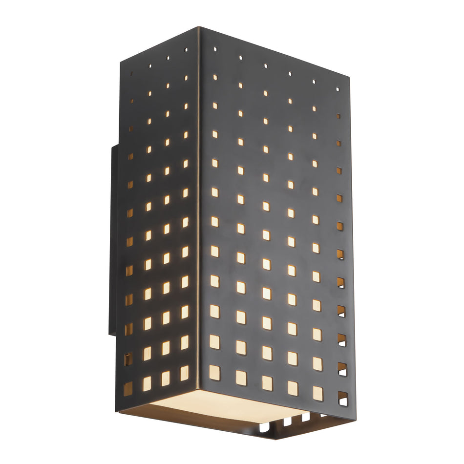 Astoria 9-in Black dimmable LED Wall Sconce