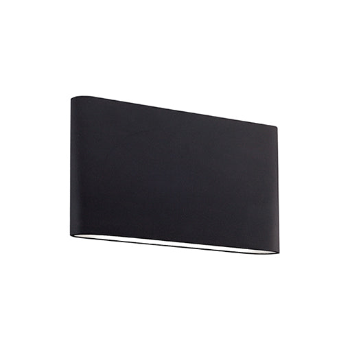 Slate 10-in Black LED All terior Wall by KUZCO