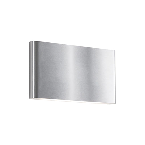 Slate 10-in Brushed Nickel LED All terior Wall by KUZCO