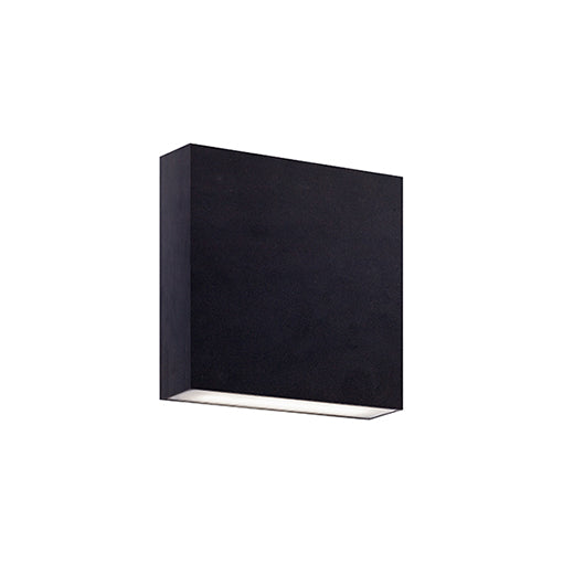 Mica 6-in Black LED All terior Wall by KUZCO