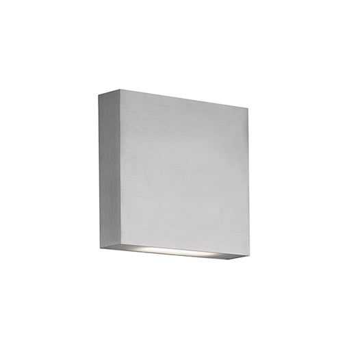 Mica 6-in Brushed Nickel LED All terior Wall by KUZCO