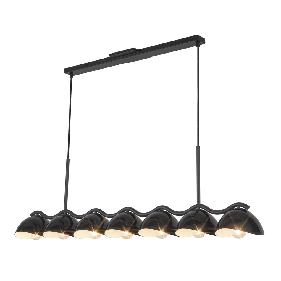 Atlas 42-in Black Linear Pendant