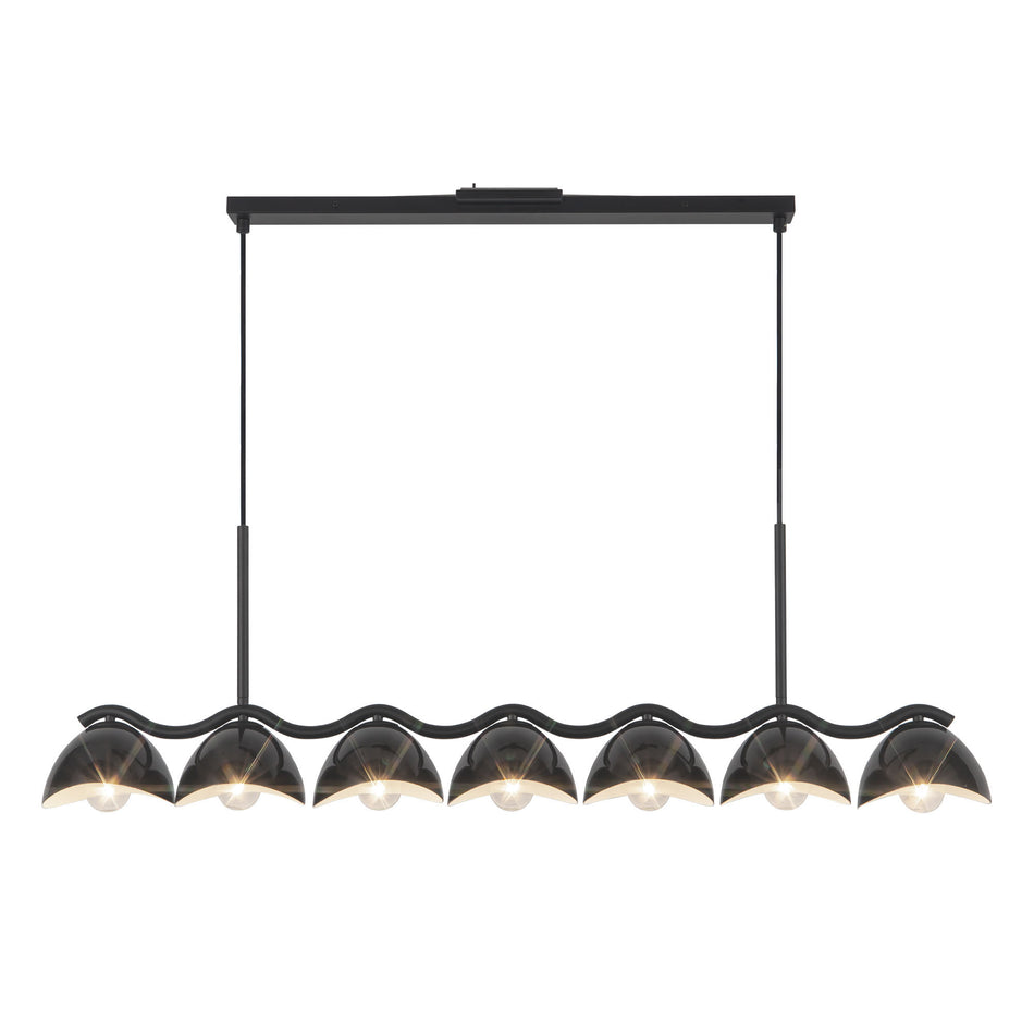 Atlas 42-in Black Linear Pendant
