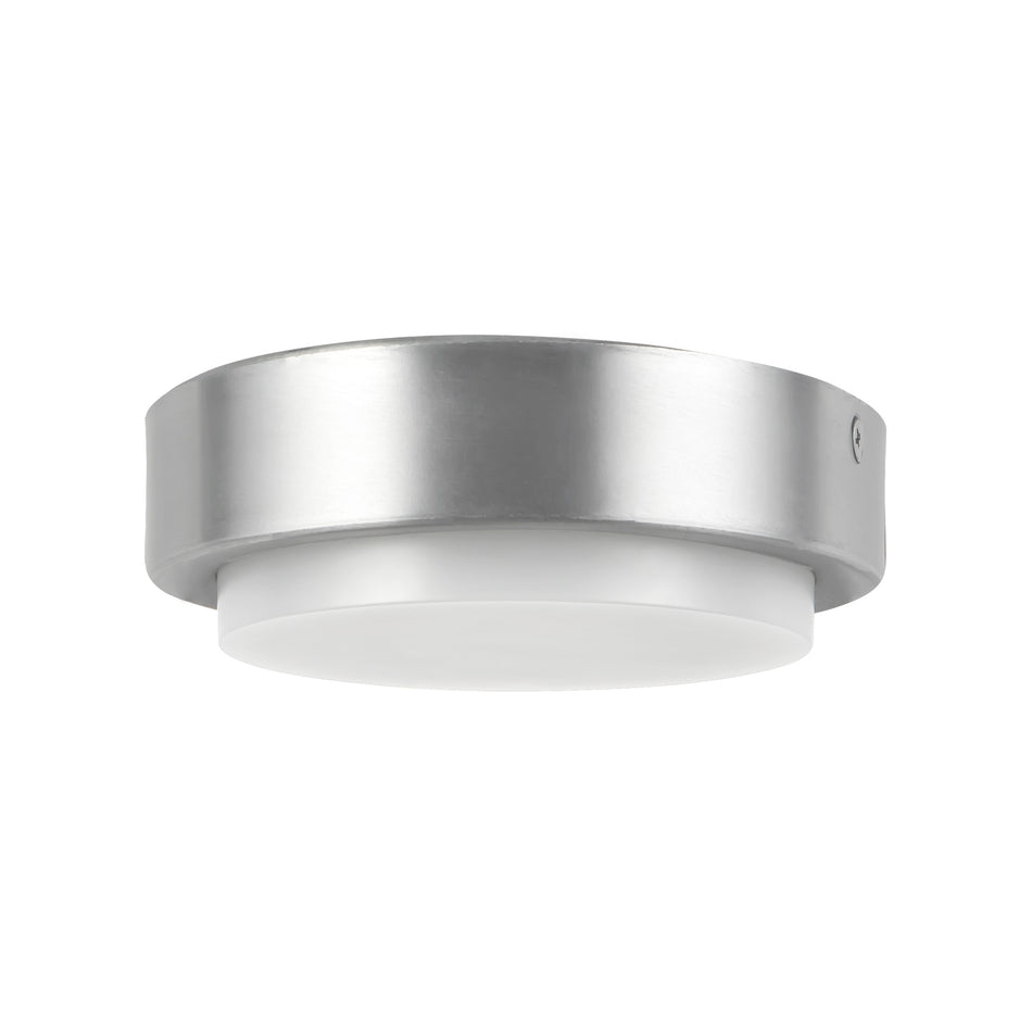 Bailey 5-in Silver dimmable LED Outdoor Ceiling Light