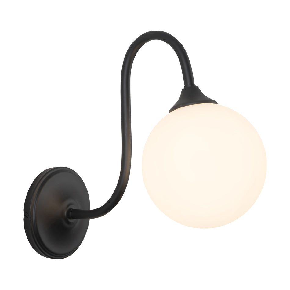 Bancroft 12-in Black Bathroom Vanity Light