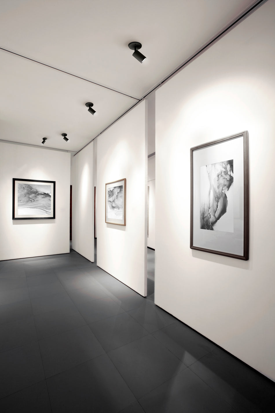 Barclay 3-in Black 1 Light Semi Flush Mount by KUZCO