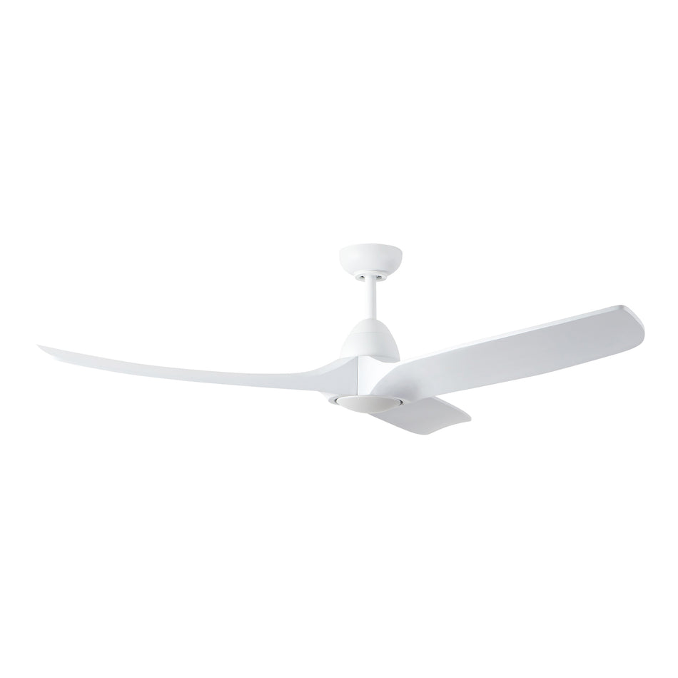 Baylor 60-in White dimmable dimmable LED Ceiling Fan
