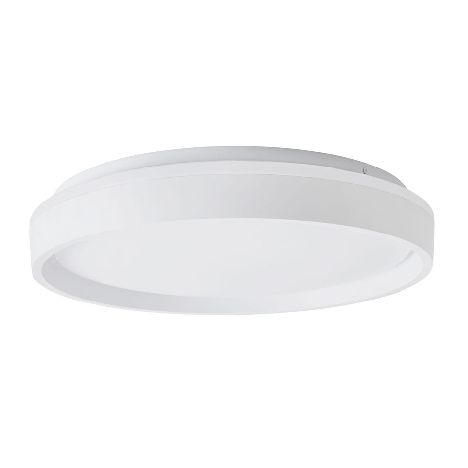 Beanie 15-in White dimmable LED Flush Mount