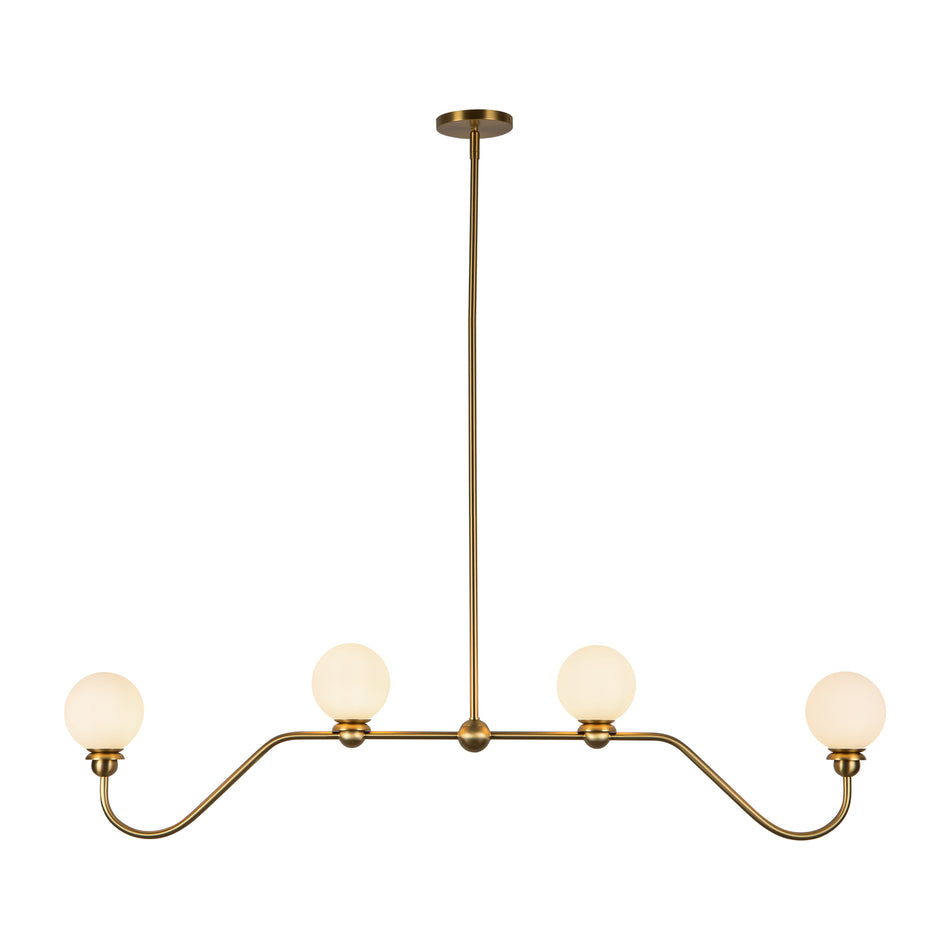 Beckett 49-in Gold Linear Pendant