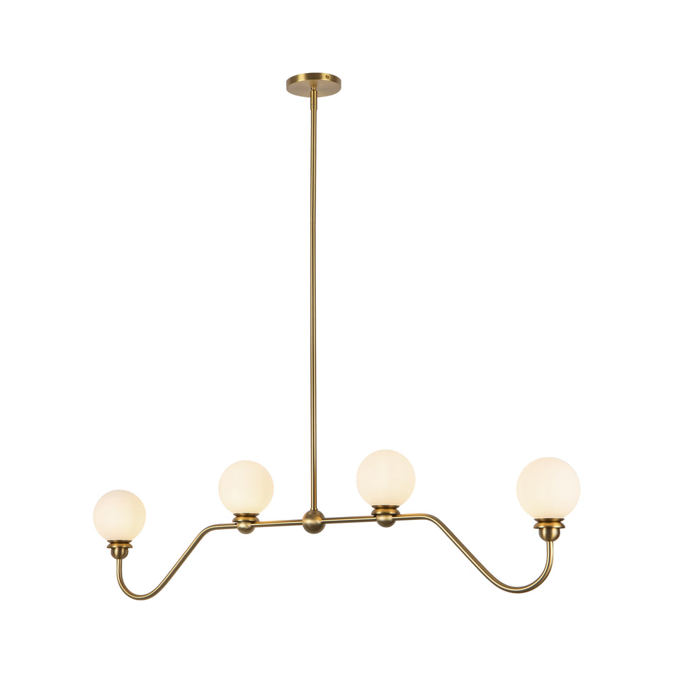 Beckett 49-in Gold Linear Pendant