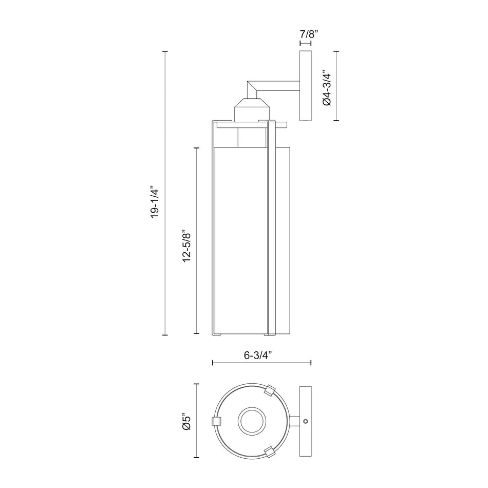 Belmont 5-in Aged Gold/Clear Water Glass 1 Light Wall/Vanity by ALORA MOOD