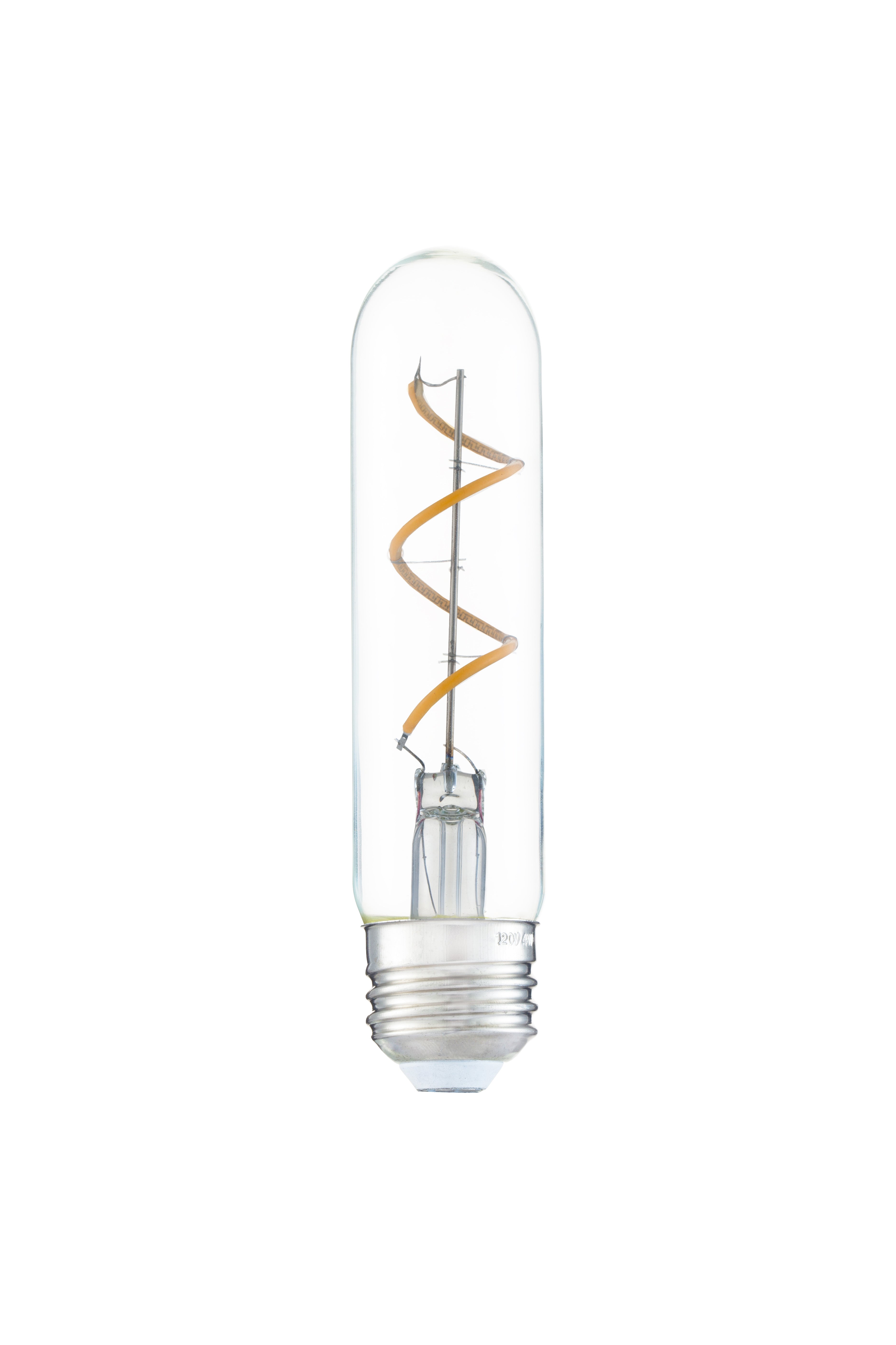 4W LED E26 T10 Clear Dimmable 2700K 5"