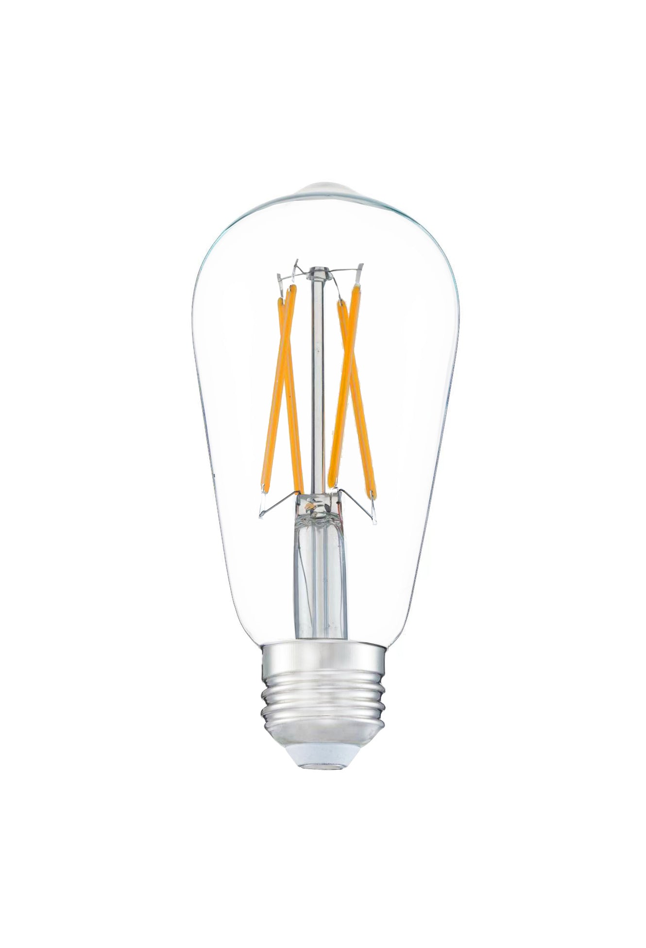 6W LED E26 ST58 Dimmable Clear 2700K