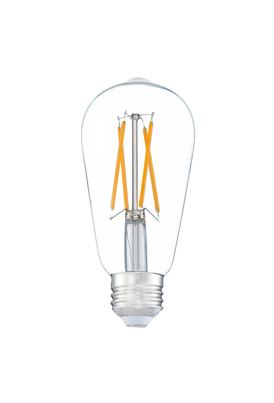 6W LED E26 ST58 Dimmable Clear 2700K