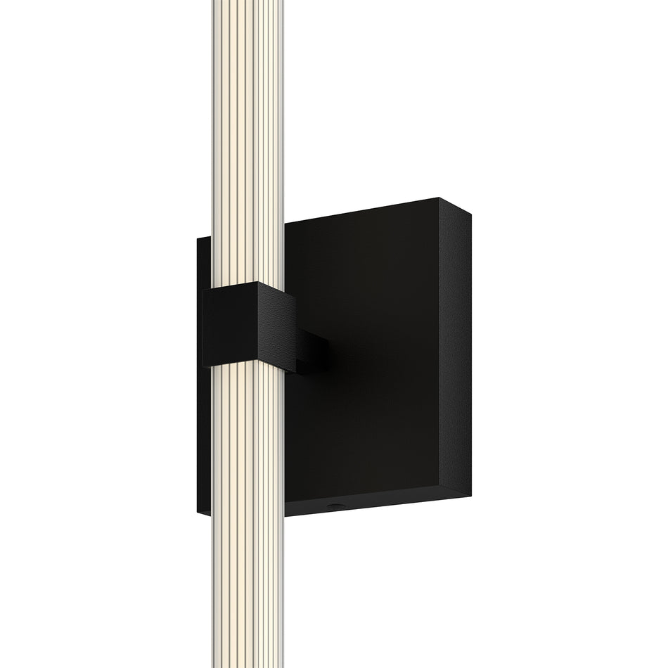 Blade 32-in Black LED Vanity by KUZCO