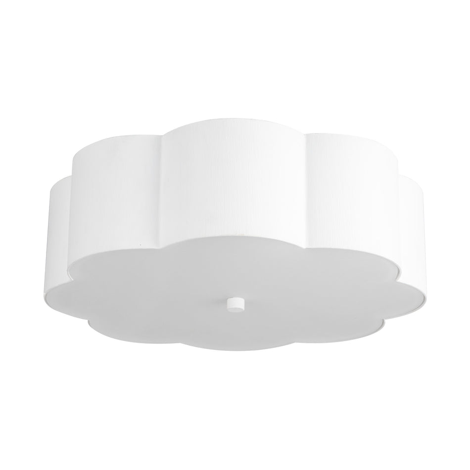 Blossom 14-in Antique White Socket Flush Mount by ALORA MOOD