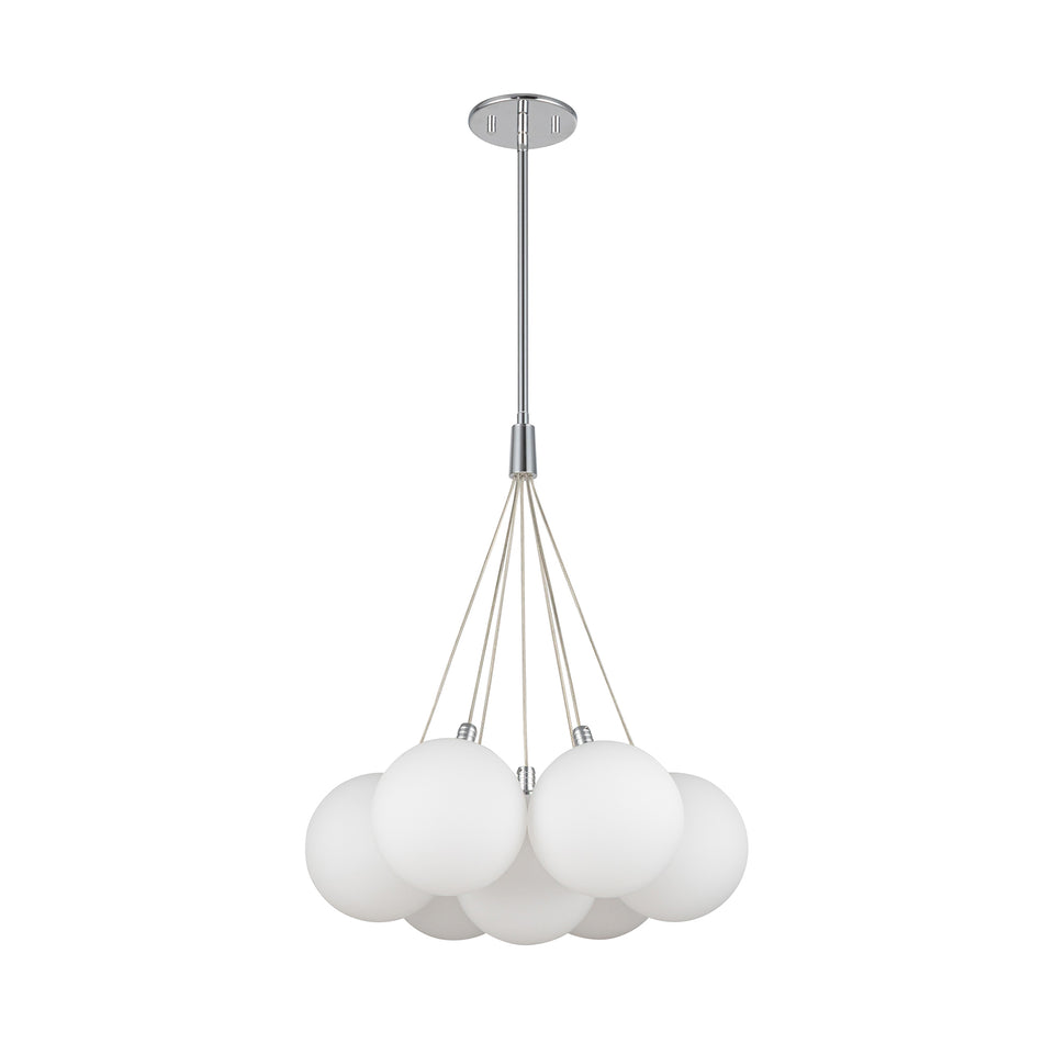 Bolla 17-in Opal Glass LED Chandelier by KUZCO