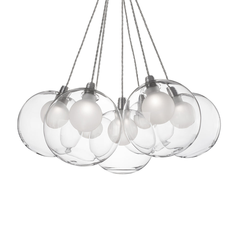 Bolla 17-in Chrome LED Chandeliers