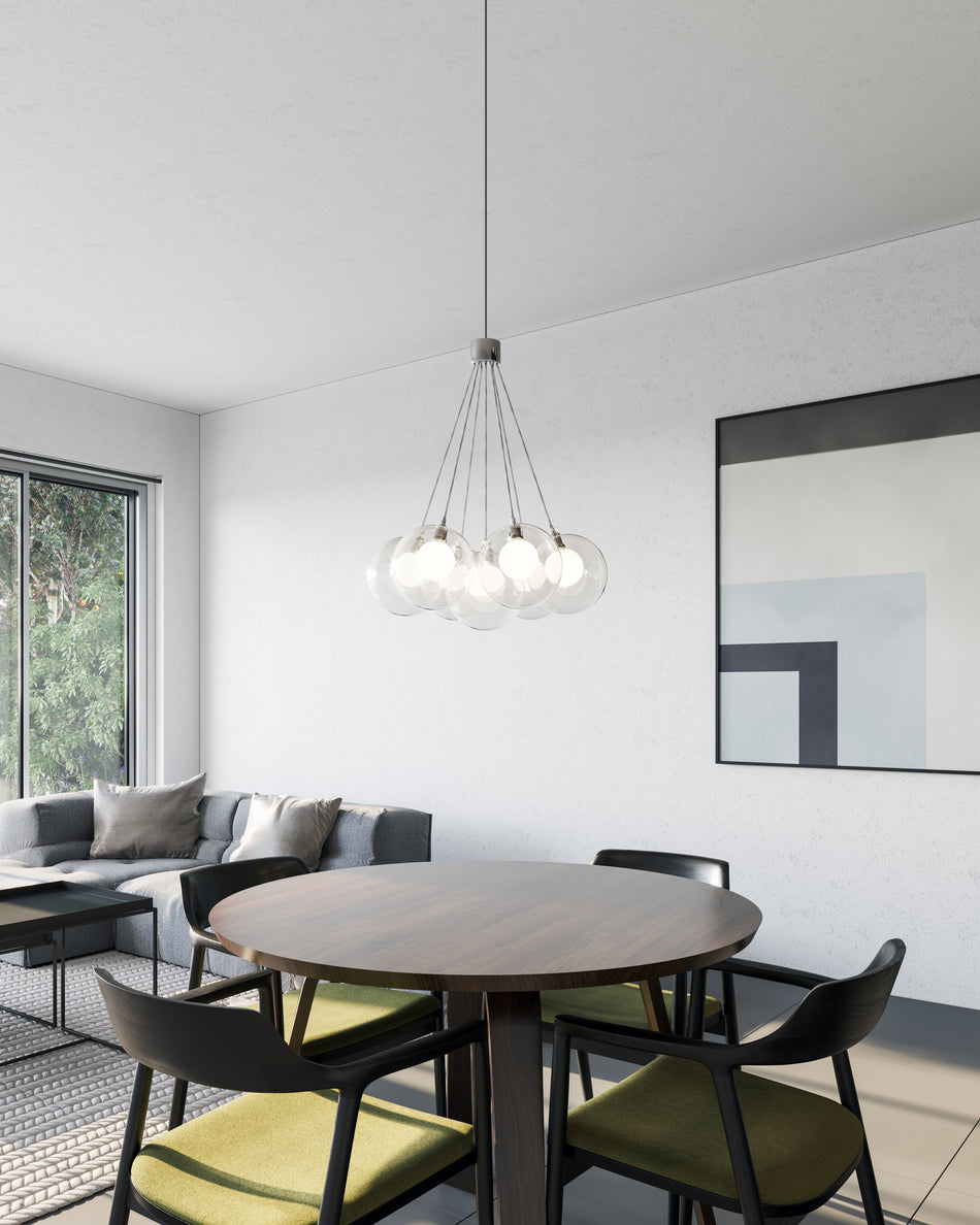 Bolla 17-in Chrome LED Chandeliers by KUZCO