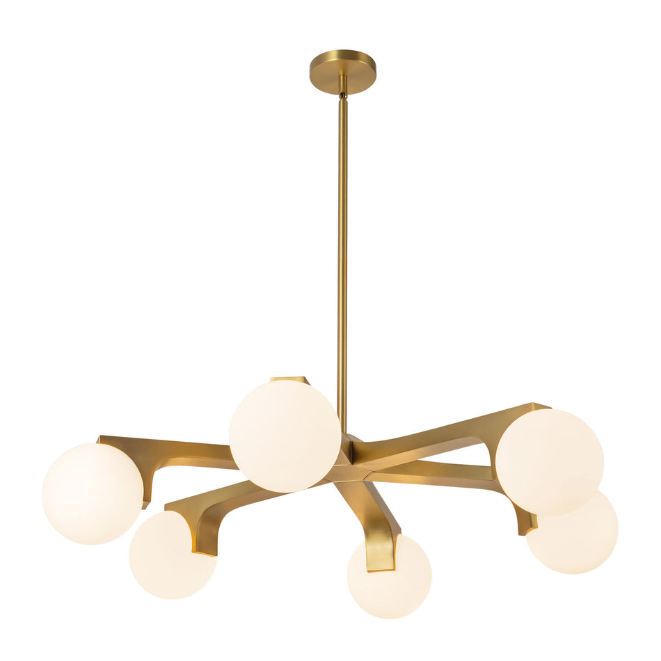 Briar 37-in Gold Chandelier